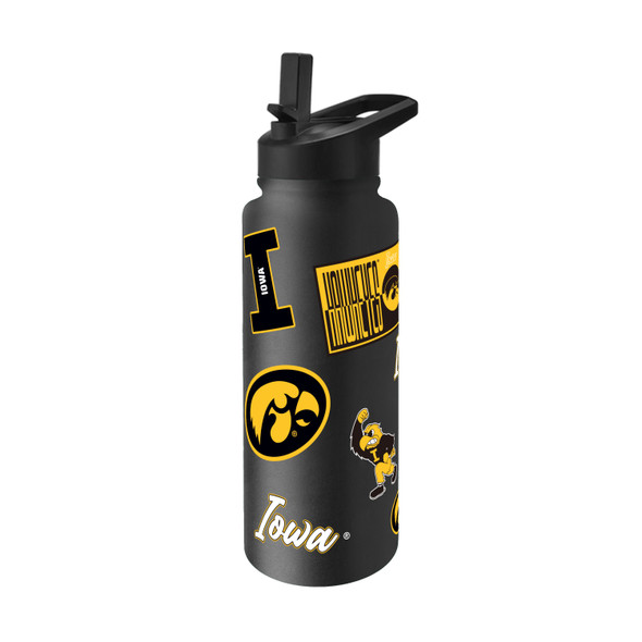 Iowa Hawkeyes Quencher Bottle 34oz Stainless Steel Dreamweave