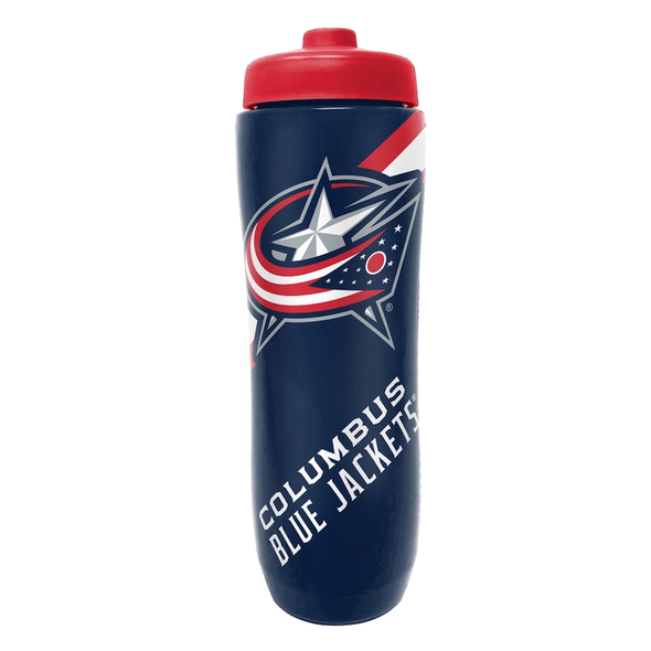 Columbus Blue Jackets Squeezy Water Bottle Sports Drink Bottle Fan Gear