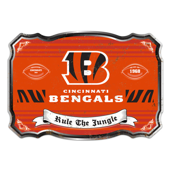 Cincinnati Bengals Giant Metal Sign