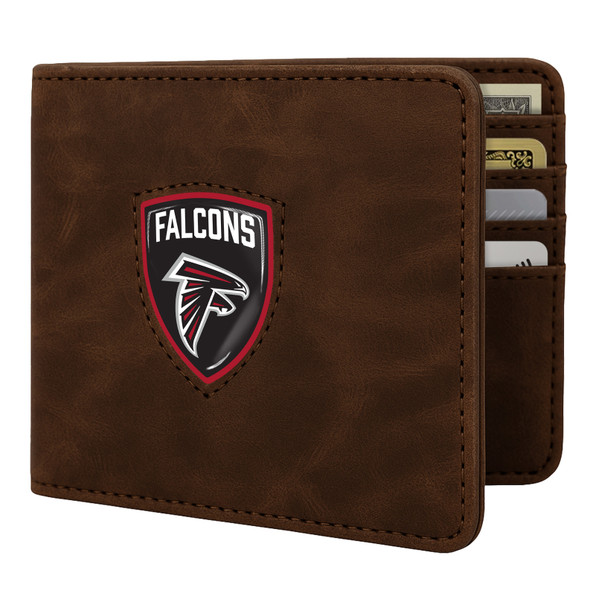 Atlanta Falcons Shield Wallet - Brown
