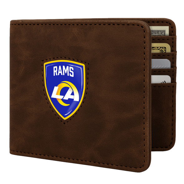 Los Angeles Rams Shield Wallet - Brown