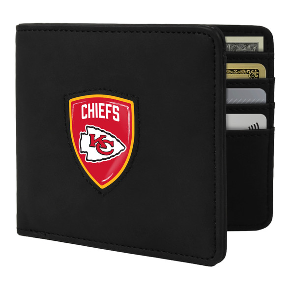 Kansas City Chiefs Shield Wallet - Black