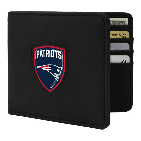 New England Patriots Shield Wallet - Black