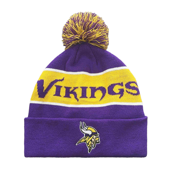 Unisex Purple Minnesota Vikings Cuffed Knit Hat with Pom