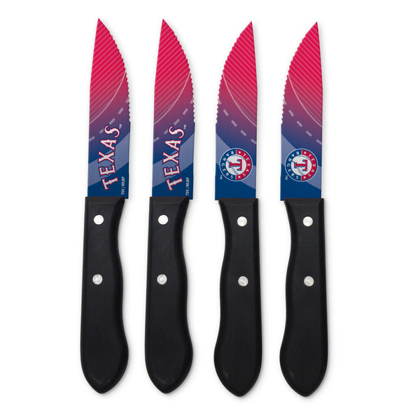 MLB Texas Rangers 4pc Steak Knife Set