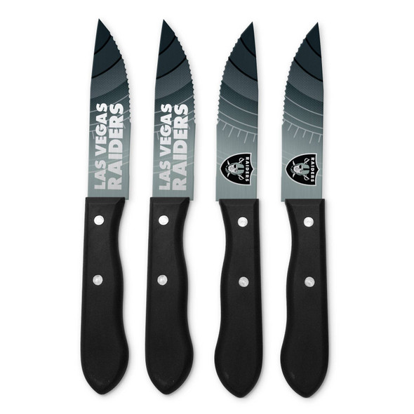NFL Las Vegas Raiders 4pc Steak Knife Set