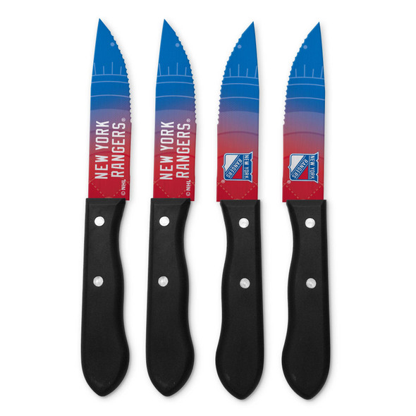 NHL New York Rangers 4pc Steak Knife Set