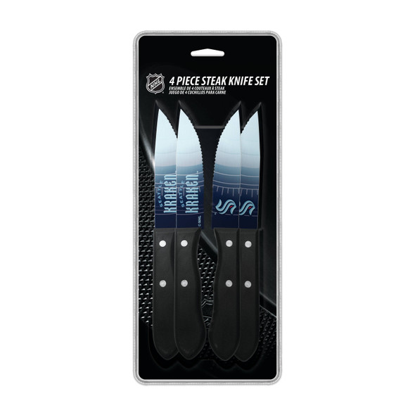 NHL Seattle Kraken 4pc Steak Knife Set