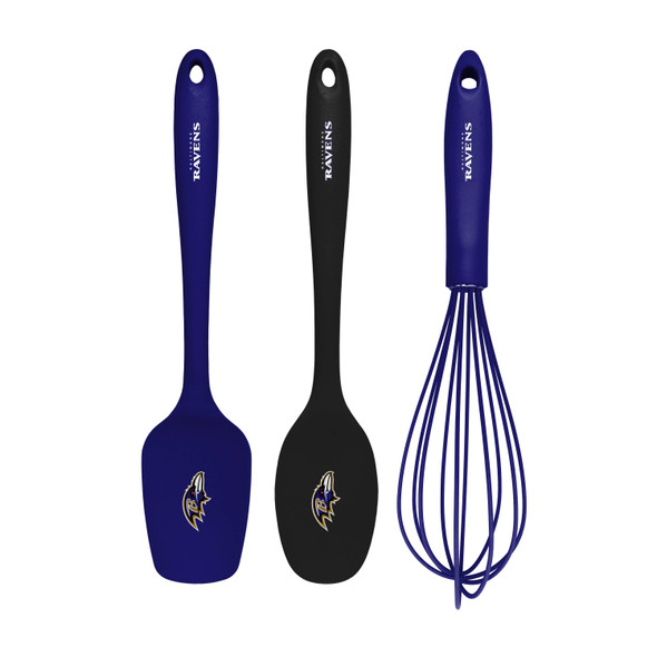 NFL Baltimore Ravens 3pc Kitchen Utensil Set