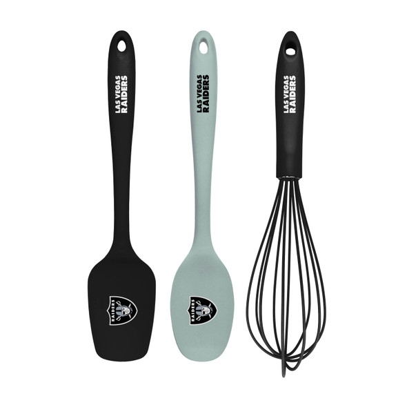 NFL Las Vegas Raiders 3pc Kitchen Utensil Set