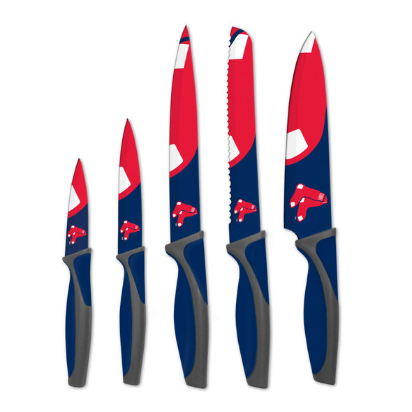 MLB Boston Red Sox 5pc Kitchen Knife Set