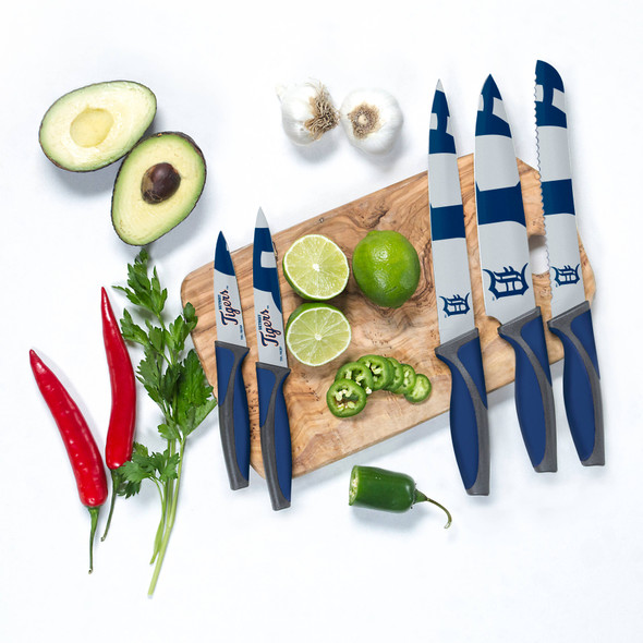 MLB Detroit Tigers 5pc Kitchen Knife Set
