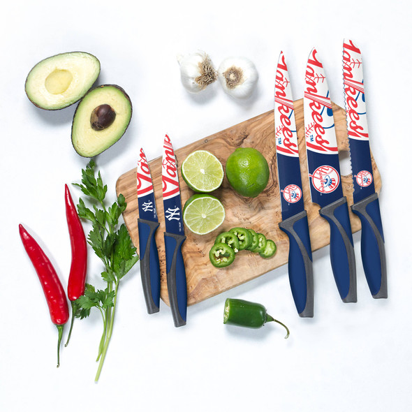 MLB New York Yankees 5pc Kitchen Knife Set
