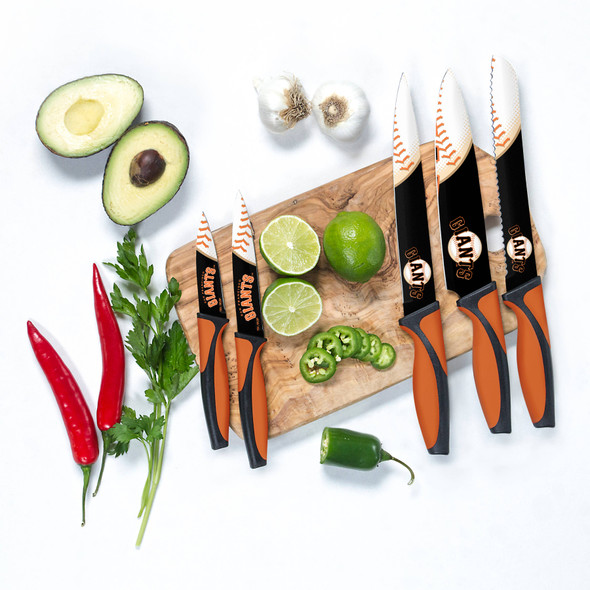 MLB San Francisco Giants 5pc Kitchen Knife Set