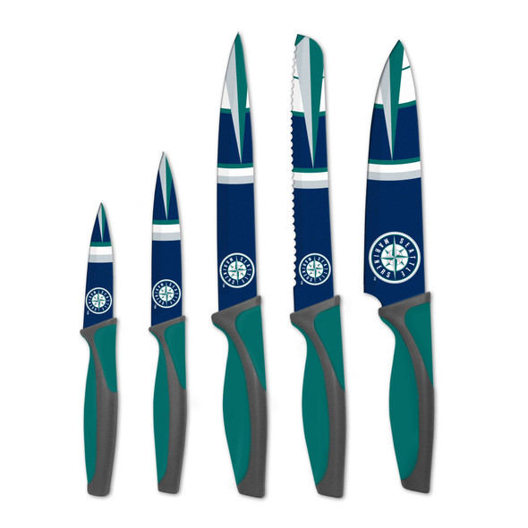 MLB Seattle Mariners 5pc Kitchen Knife Set