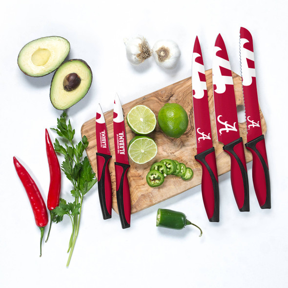 NCAA Alabama Crimson Tide 5pc Kitchen Knife Set