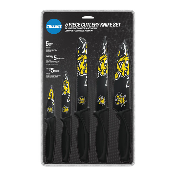 NCAA Wichita State Shockers 5pc Kitchen Knife Set