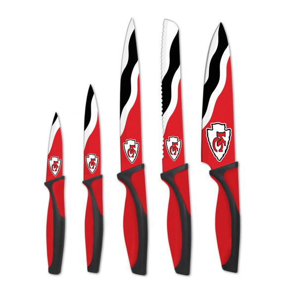 NFL Kansas City Chiefs 5pc Kitchen Knife Set