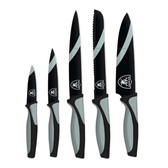NFL Las Vegas Raiders 5pc Kitchen Knife Set