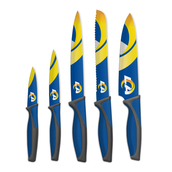 NFL Los Angeles Rams 5pc Kitchen Knife Set