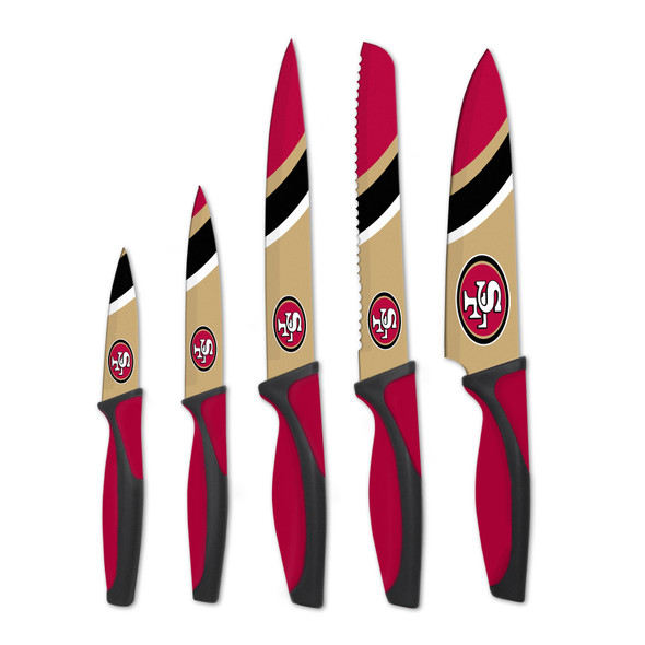 NFL San Francisco 49ers 5pc Kitchen Knife Set