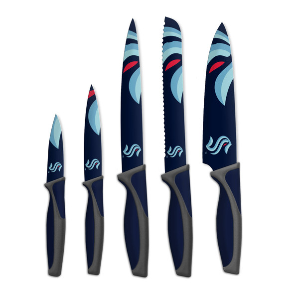 NHL Seattle Kraken 5pc Kitchen Knife Set
