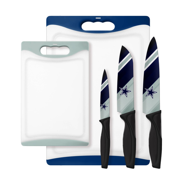 NFL Dallas Cowboys 5-Piece Knife & Cutting Board Set
