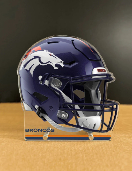 NFL Denver Broncos Acrylic Standee - Throwback Helmet