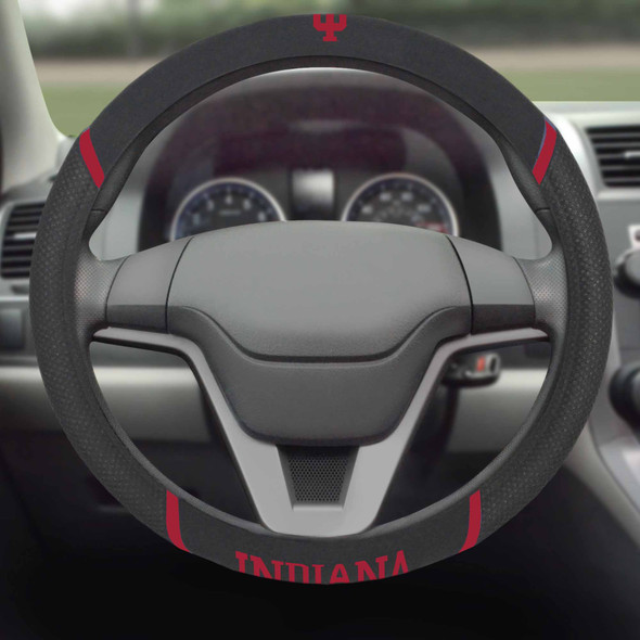 Indiana Hooisers Steering Wheel Cover Embroidered NCAA Auto Accessory