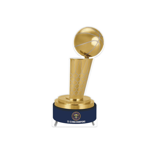 Larry O'Brien Trophy Acrylic Plaque Denver Nuggets