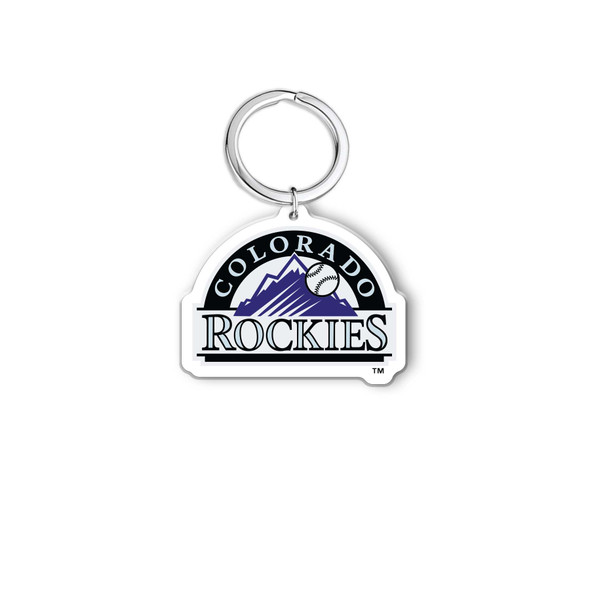 MLB Colorado Rockies Acrylic Keychain - Baseball Cap