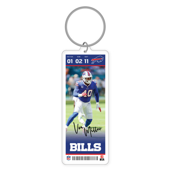 NFL Buffalo Bills Acrylic Player Keychain - Josh Allen