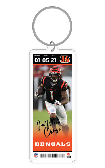 NFL Cincinnati Bengals Acrylic Player Keychain - Ja'Marr Chase