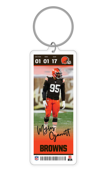NFL Cleveland Browns Acrylic Player Keychain - Myles Garrett