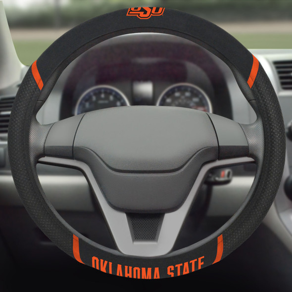Oklahoma State Cowboys Steering Wheel Cover Embroidered NCAA Auto Accessory