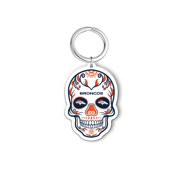 NFL Denver Broncos Acrylic Keychain - Helmet