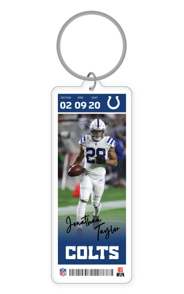 NFL Indianapolis Colts Jonathan Taylor Player Keychain