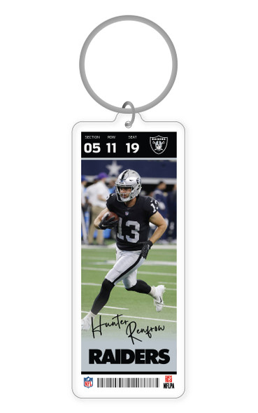 NFL Las Vegas Raiders Acrylic Player Keychain - Hunter Renfro