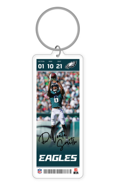NFL Philadelphia Eagles Acrylic Player Keychain - Devonta Smith