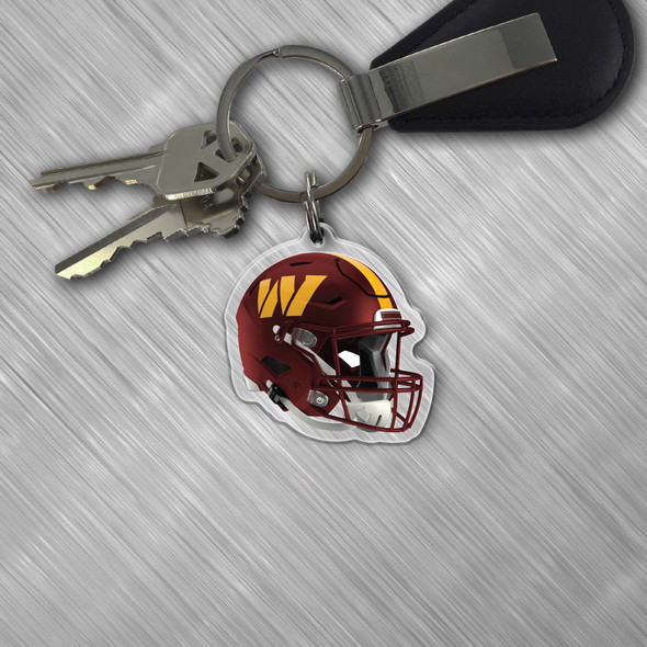 NFL Washington Commanders Acrylic Keychain - Helmet