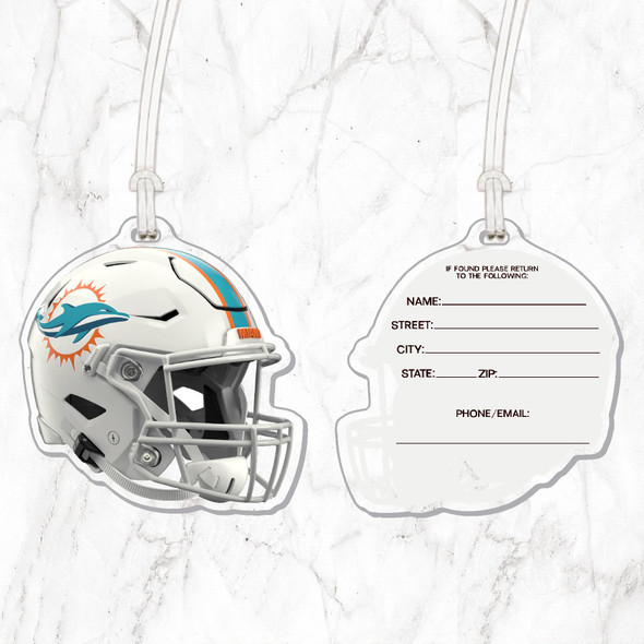 NFL Miami Dolphins Acrylic Luggage Tag