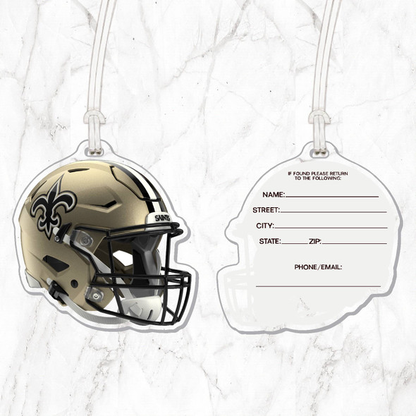 NFL New Orleans Saints Acrylic Luggage Tag