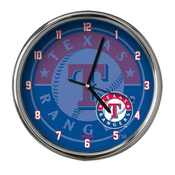 Texas Rangers Big Logo Clock
