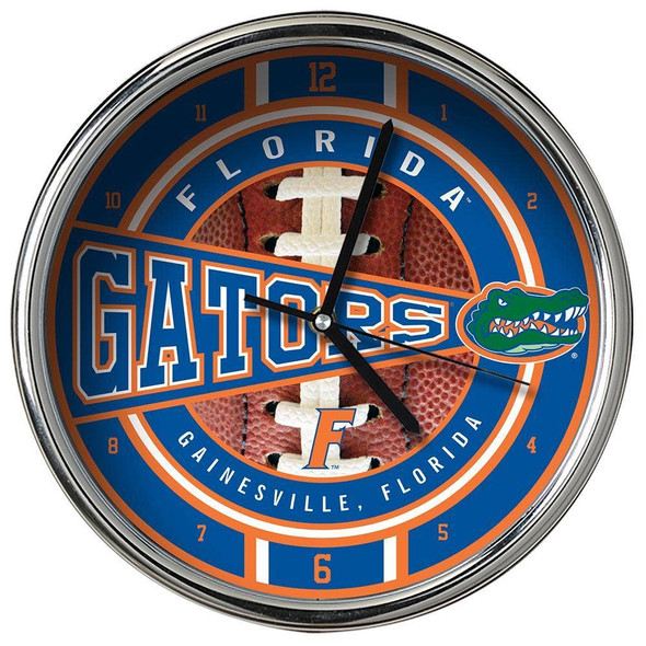 Florida Gators Chrome Clock