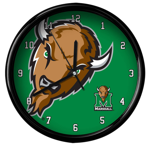 Marshall Thundering Herd Big Logo Clock