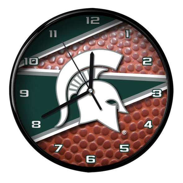 Michigan State Spartans 12" Football Clock