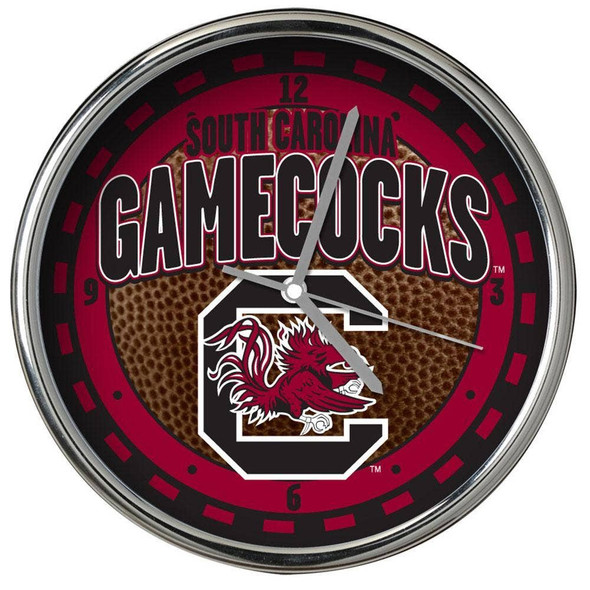 South Carolina Gamecocks Chrome Clock
