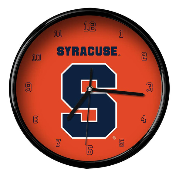 Syracuse Orange 12" Team Black Rim Clock