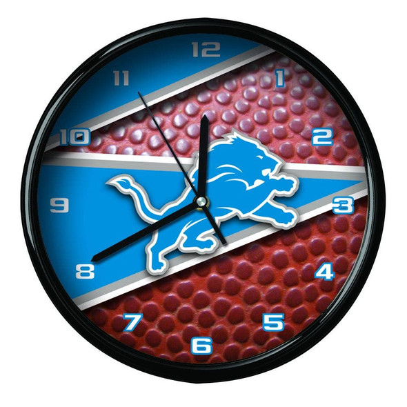 Detroit Lions 12" Football Clock