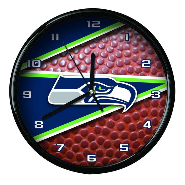 Seattle Seahawks 12" Football Clock